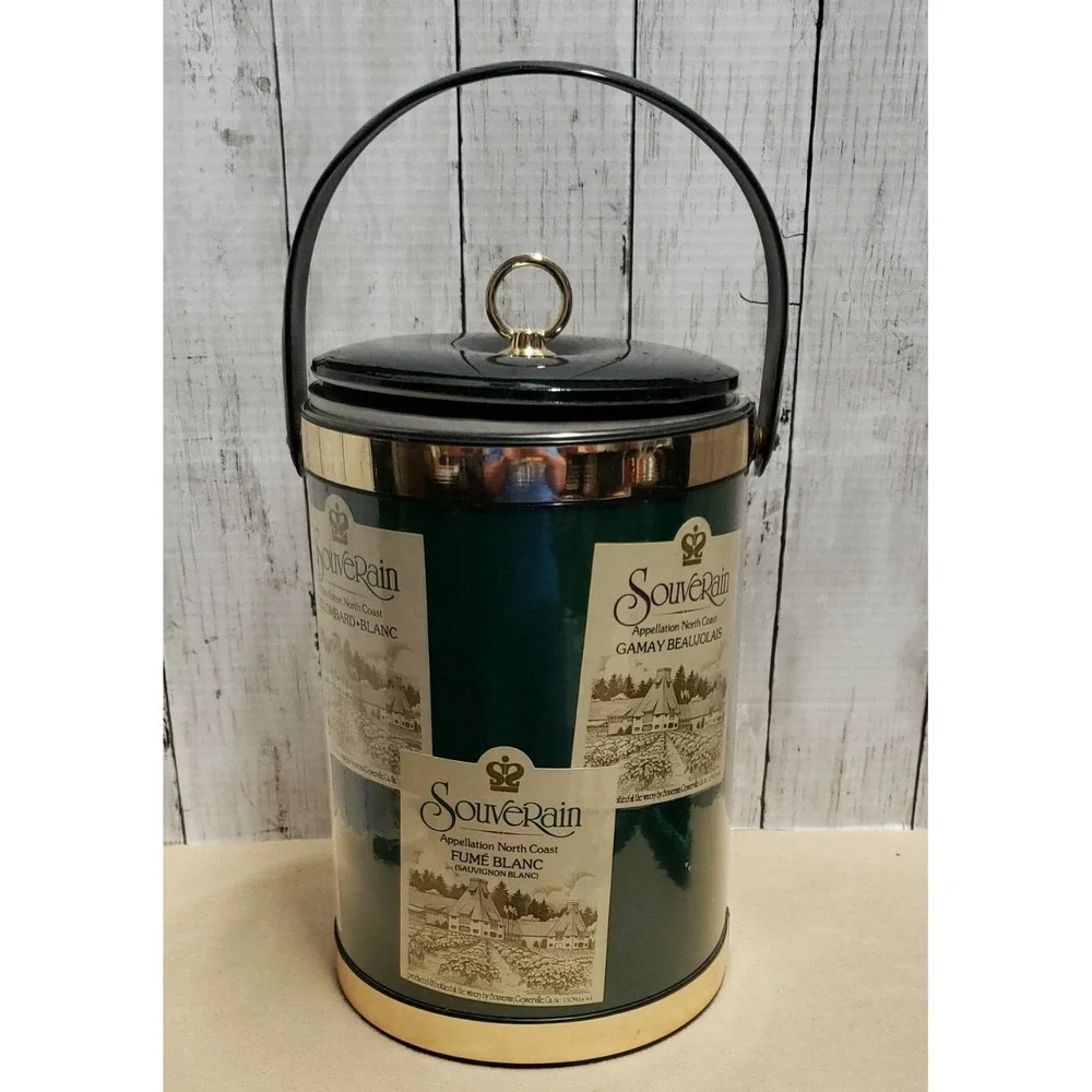 Vintage 1978 SOUVERAIN CABERNET SAUVIGNON Wine Holder ICE Bucket NAPA Sonoma